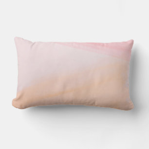 Pink and orange paints lumbar pillow