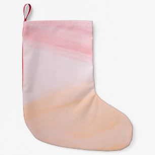 Pink and orange paints small christmas stocking