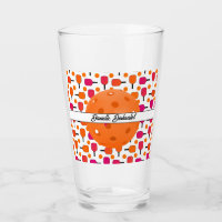 Pink and Orange Pickleball Paddles Personalized
