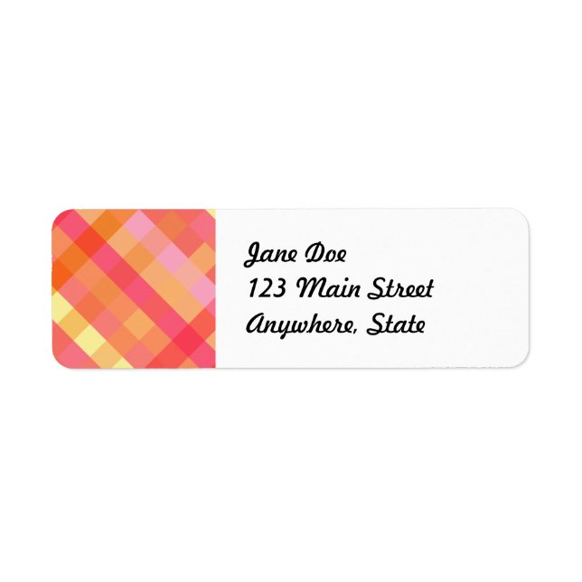Pink and orange plaid (Front)