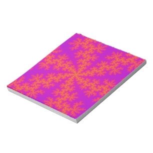 Pink and Orange Snowflake Notepad