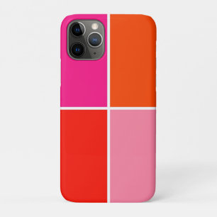 Pink and Orange Squares iPhone 11 Pro Case