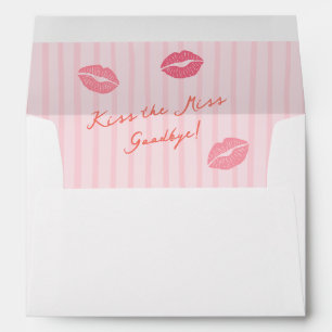 Pink and Orange Valentines Bridal Shower Envelope