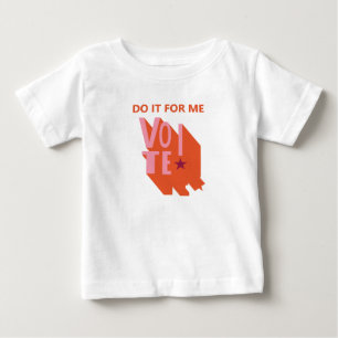 Pink and Orange Vote! Toddler Baby T-Shirt