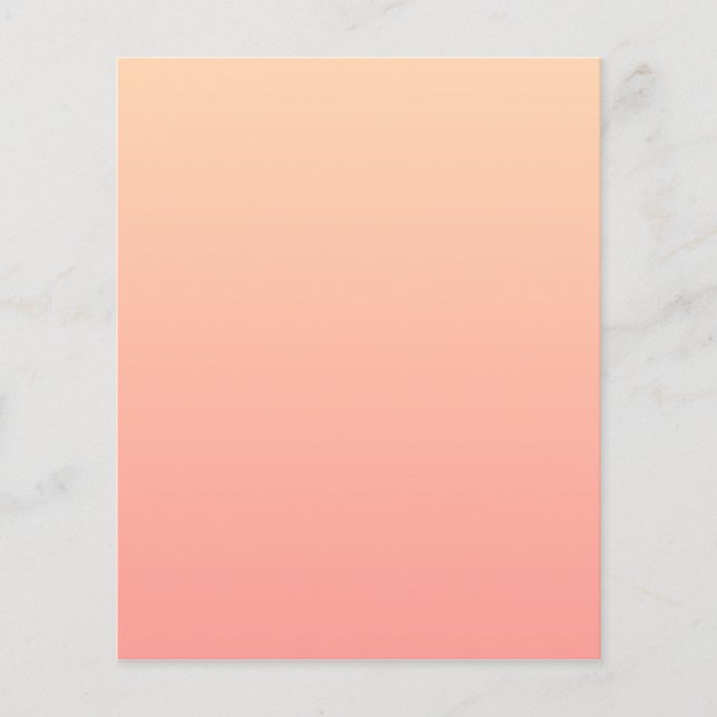 Pink and Peach Gradient Flyer (Front)