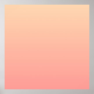 Pink and Peach Gradient Poster