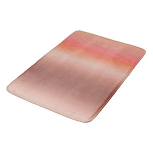 pink and peach soft gradient bath mat