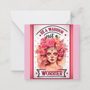 Pink and Pretty Sugar Skull Card