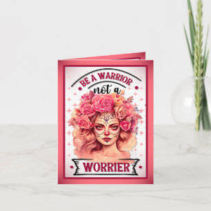 Pink and Pretty  Sugar Skull  Thank You Card