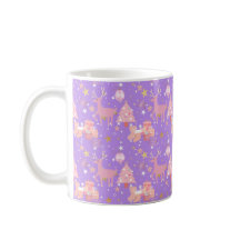 Pink and Purple and Gold Christmas Design