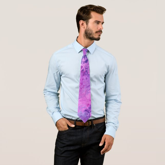 Pink And Purple Background Tie (In Situ)