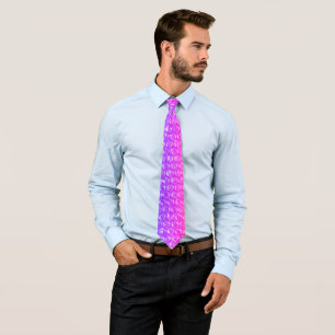 pink and purple bubble wrap tie