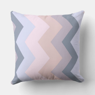 Pink and Purple Chevron Pattern Throw Pillow
