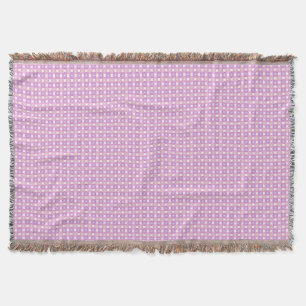 Pink and purple circles pattern throw blanket