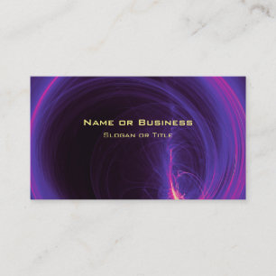Pink and Purple Circular Abstract Design Business Card