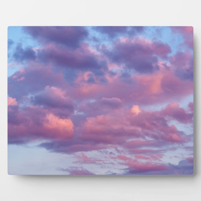 Pink and Purple Clouds Plaque (Front)
