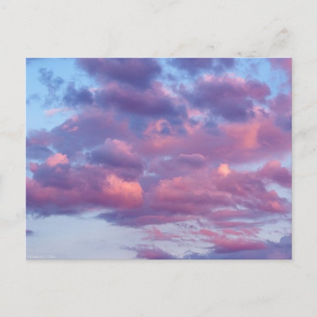Pink and Purple Clouds Postcard (Front)