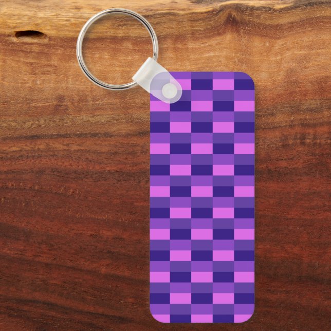 Pink and Purple Color Combination Keychain (Front)
