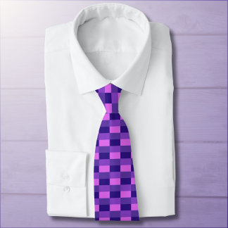 Pink and purple color combination tie