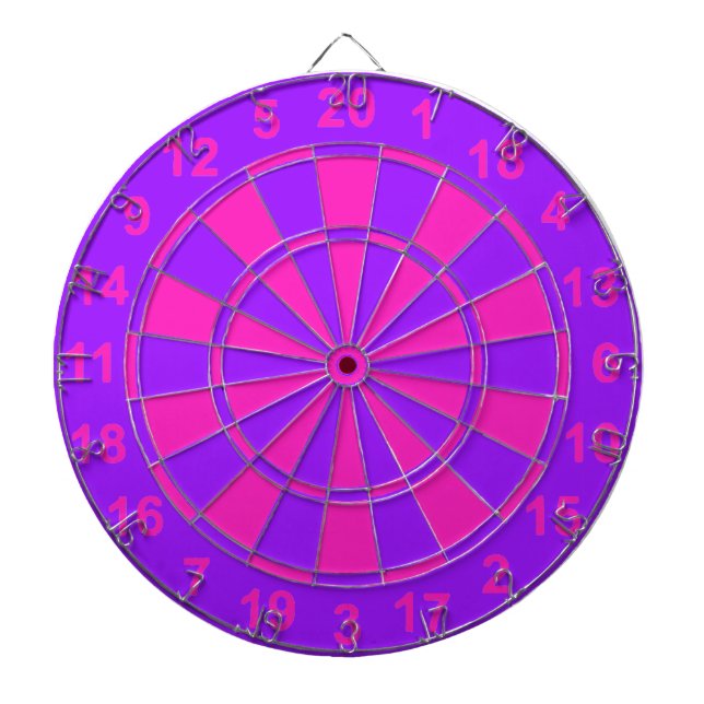Pink and Purple Dartboard (Front)