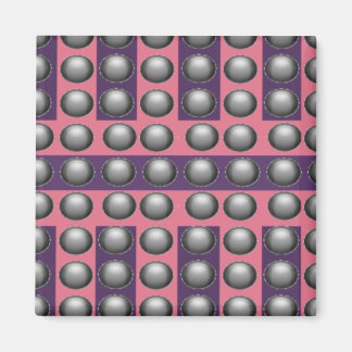 Pink and Purple Dot Pattern Magnet