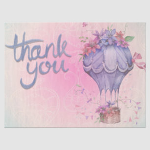 pink and purple floral tissue paper