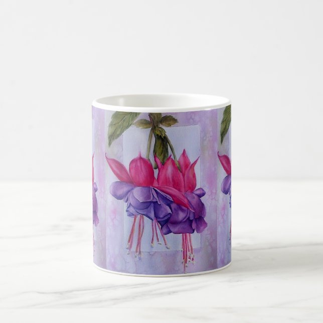 PINK AND PURPLE FUSCHIA CLASSIC MUG (Center)