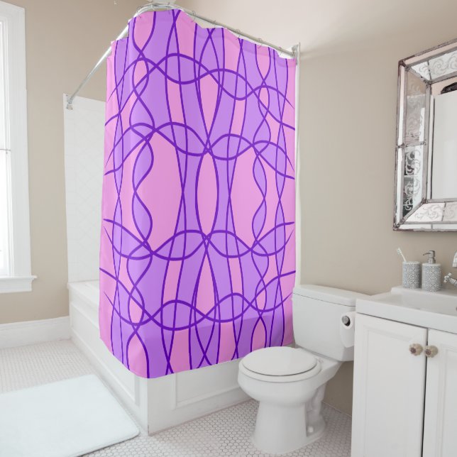 Pink and purple geometric pattern  (In Situ)
