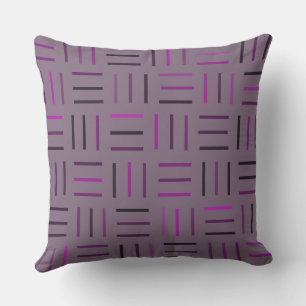 pink and purple Geometric Throw Pillow