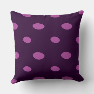 Pink and Purple Geometric Throw Pillow