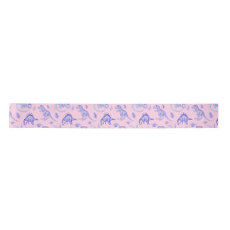 Pink and Purple Girls Dinosaur Gift Satin Ribbon