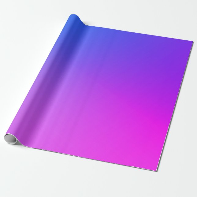 Pink and Purple Gradient Wrapping Paper (Unrolled)