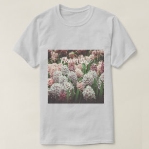 Pink and Purple Hyacinth in the Spring Garden T-Shirt