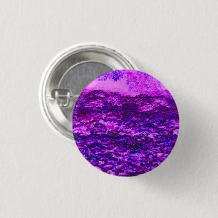 Pink and Purple Kudzu Vines 1 Inch Round Button