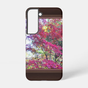 Pink And Purple Leaves  Samsung Galaxy Case