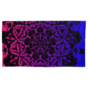  pink and purple Mandala flower Pillowcase