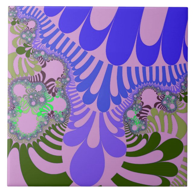 Pink and Purple Mod Tile (Front)