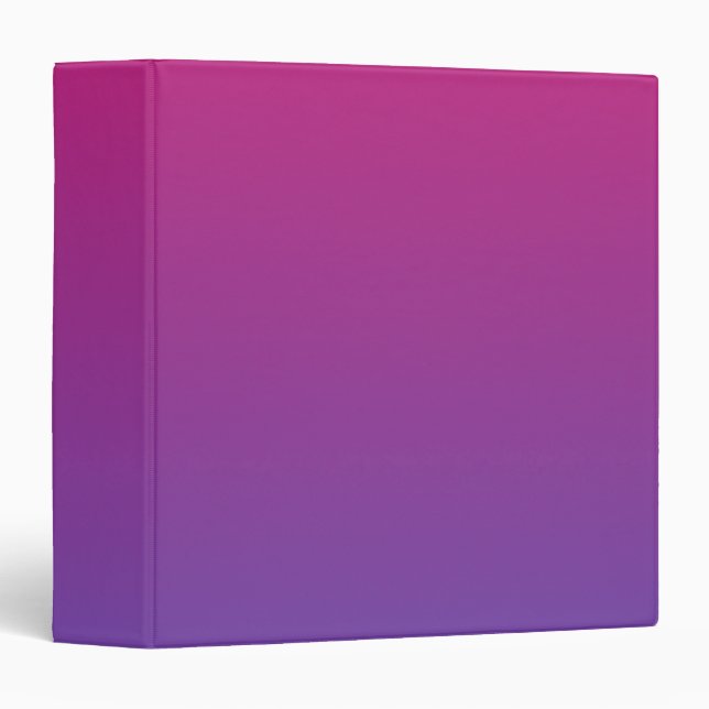 Pink and Purple Ombre Pattern Binder (Front/Spine)