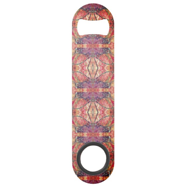 Pink and purple pattern bar key (Front)