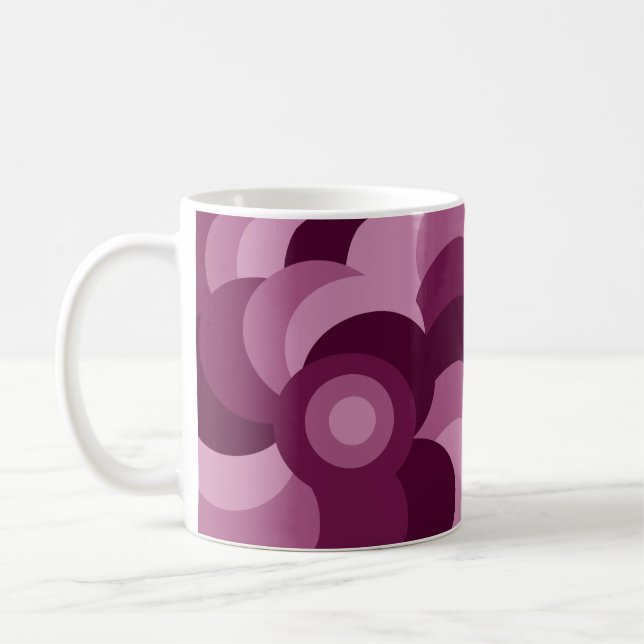 pink and purple pattern coffee mug (Left)