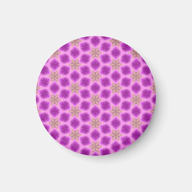 Pink and Purple Pattern Magnet (Front)