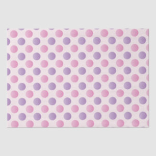 Pink And Purple Polka Dots  Tissue Paper
