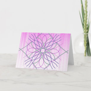 Pink And Purple Random Design Card