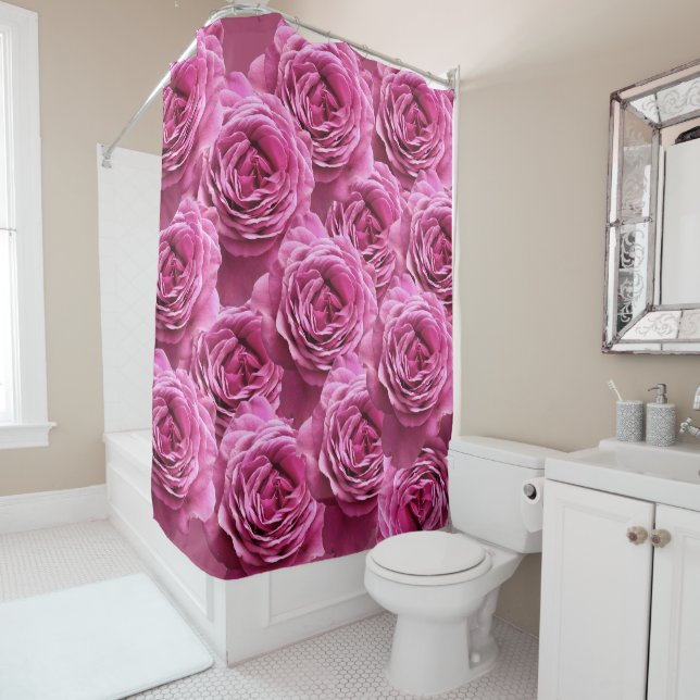 Pink and purple roses patterns (In Situ)
