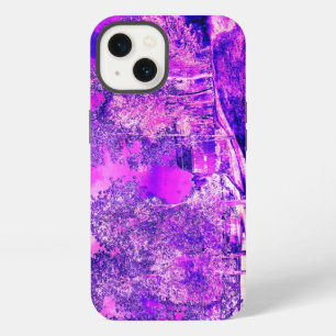 Pink And Purple Rural Scene iPad Case