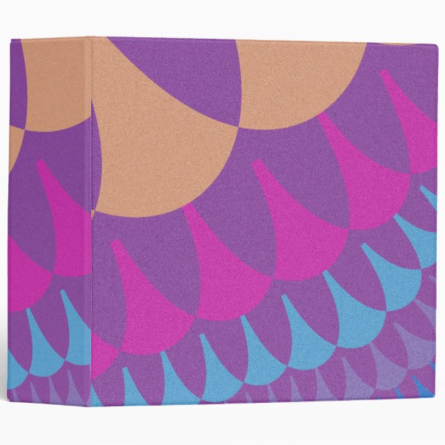 Pink and Purple Scales Binder (Front/Spine)