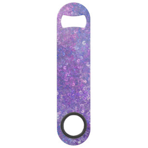 Pink And Purple Sequins Bling Bar Key