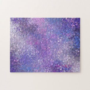Pink And Purple Sequins Bling Jigsaw Puzzle