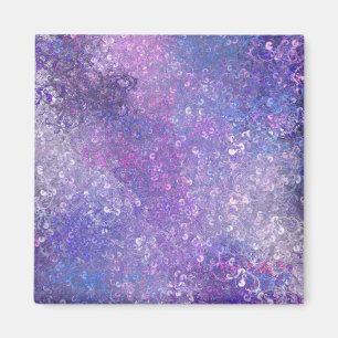 Pink And Purple Sequins Bling Magnet