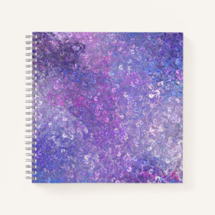 Pink And Purple Sequins Bling Notebook